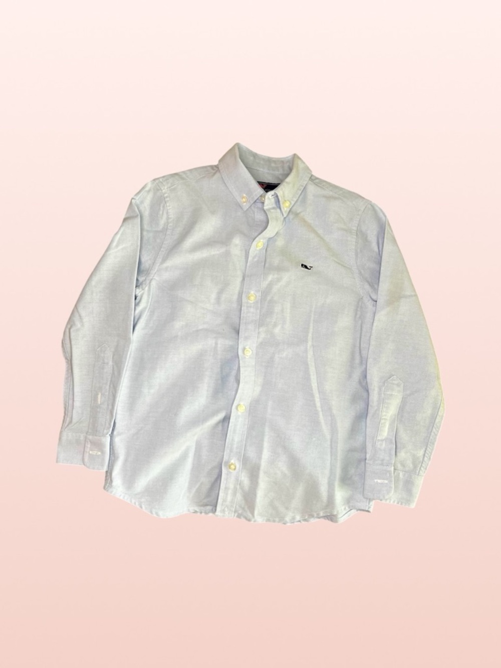 Boys Vineyard Vines Light Blue Button-Down Oxford Shirt, Size 6